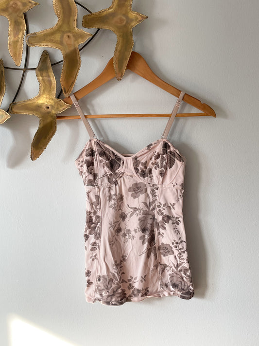 Pink Floral Sheer Lace Corset Bra Top - Small – Le Prix Fashion & Consulting