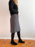 Black & White Cotton Pencil Skirt - Size 6/8