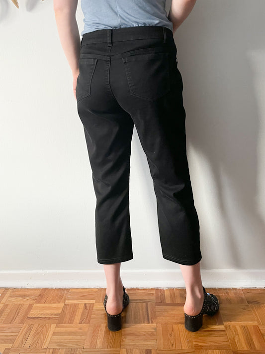 Banana Republic Black High Rise Straight Leg Stretch Trouser Pants - S – Le  Prix Fashion & Consulting