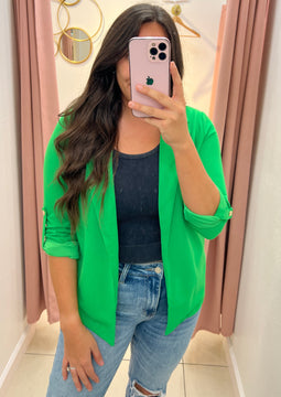 Color Craze Blazer- Green