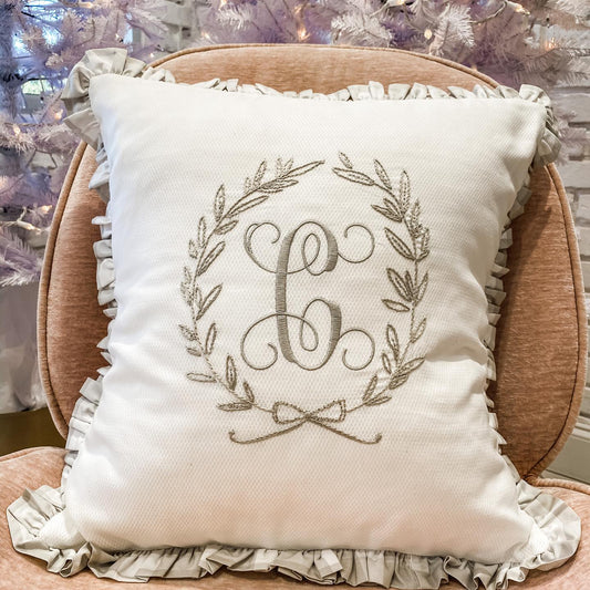 Baby or Child Name Embroidered, Personalized Pillow Cover – Sew