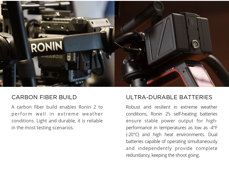 Ronin 2 Professional 3-axis gimbal for Red, Arri, Sony, Canon, Blackmagic and Phantom cameras