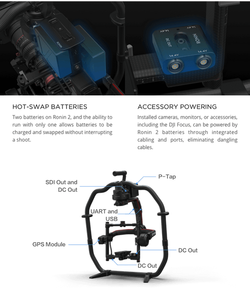 Ronin 2 Professional 3-axis gimbal for Red, Arri, Sony, Canon, Blackmagic and Phantom cameras