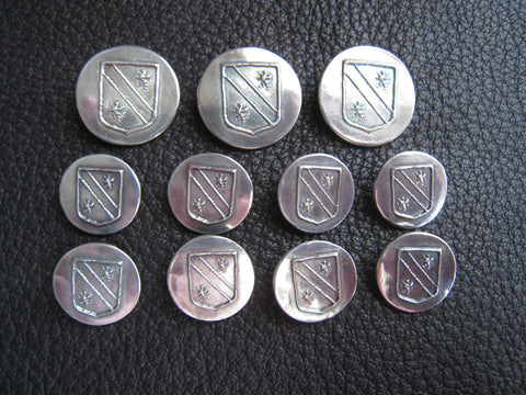 silver coat buttons