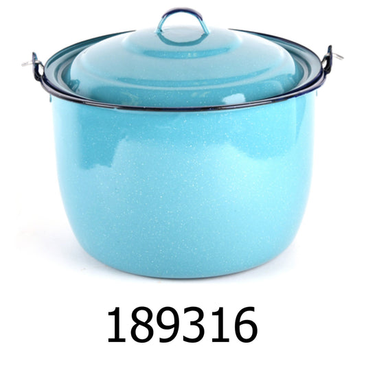 15 QT Enamel Steamer Pot With Lid & Trivet – R & B Import