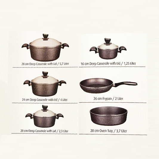 10 PC Aluminum Cooking Pot Set – R & B Import