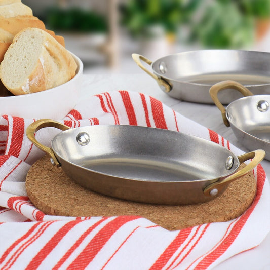 6 PC Mini Dutch Oven Set with Brass Handle – R & B Import