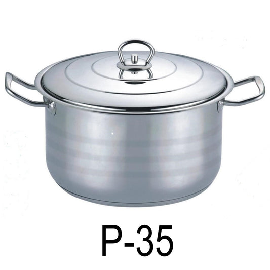 Oster Sangerfield 5 Piece 4 Quart Stainless Steel Dutch Oven with Lid and 3-Section Dividers