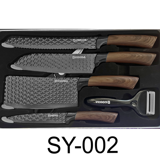 6 PC Gooda Diamond Cute Blades Kitchen Knife Set – R & B Import