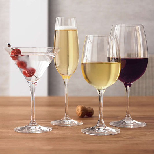 Buy the Crystal Wine Glasses Assorted 5pc Lot