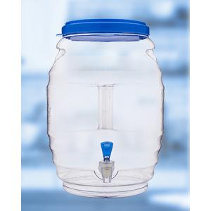 Champs Plastic Jar Vitrolero w/ Handle Spout (5 gal) - Case - 4 Units, Clear