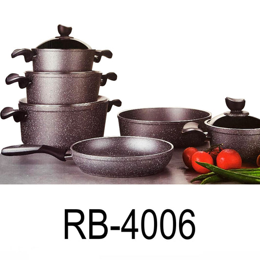 10 PC Aluminum Cooking Pot Set – R & B Import