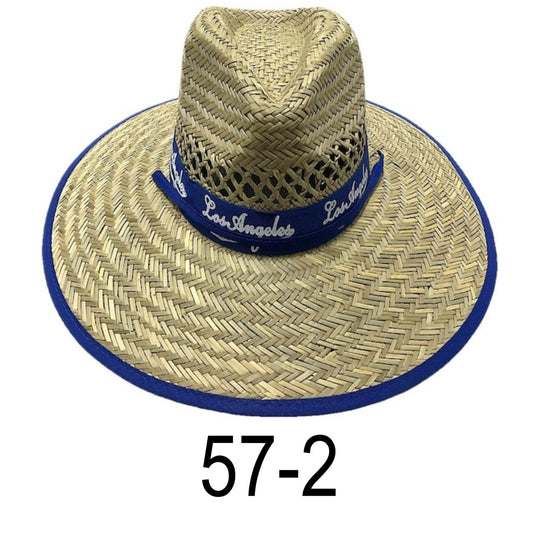 Double Weaved Hard Shell Shade Hat Large Fit Wide Brim Straw Hat