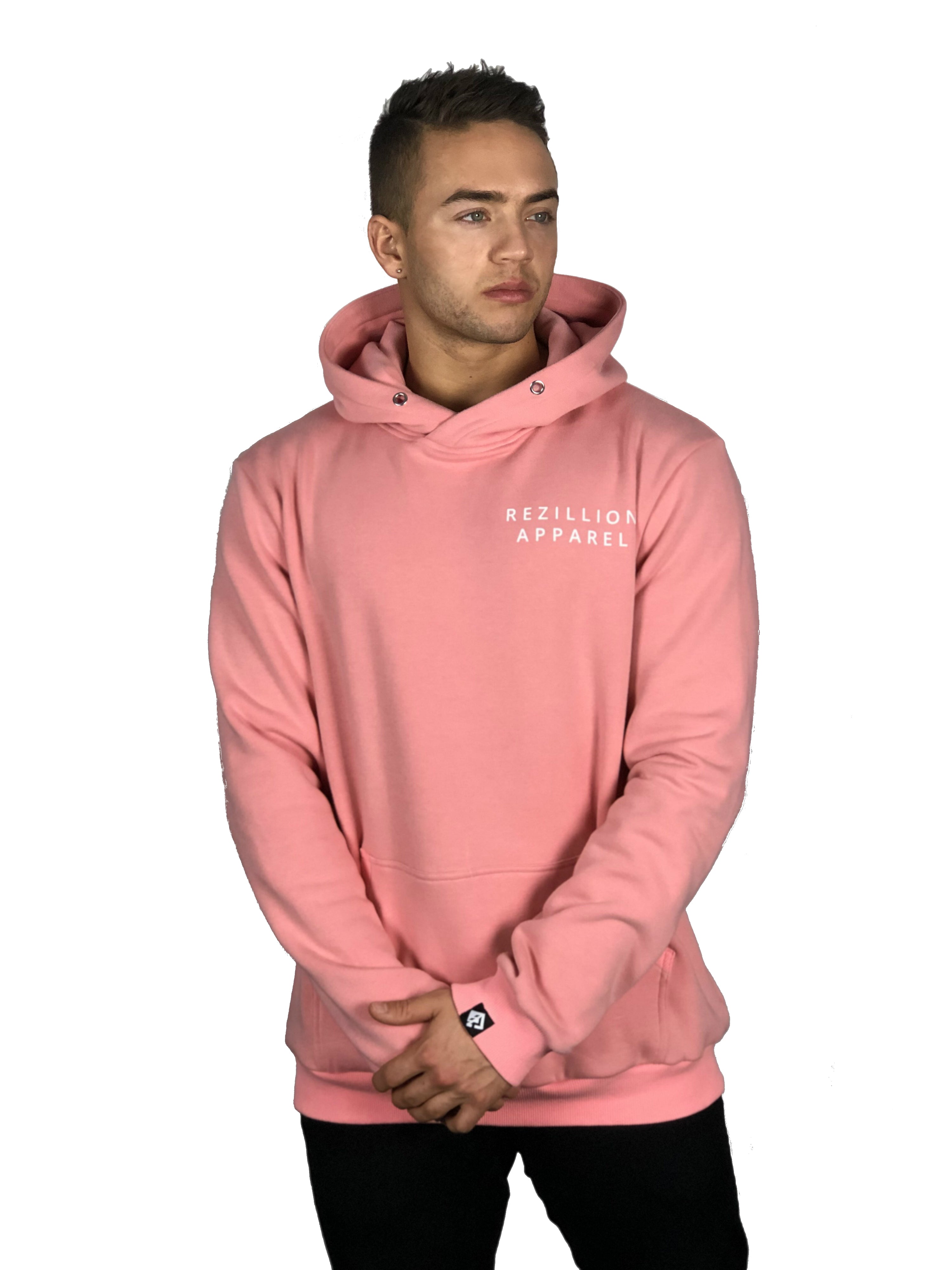 salmon colored hoodie mens