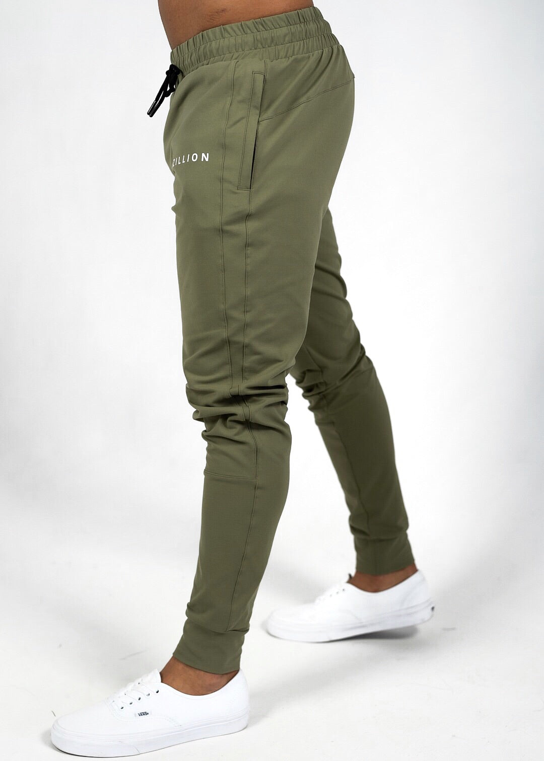 olive green joggers