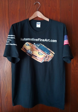 AUTOMOTIVEFINEART.COM BLACK T-SHIRT - AutomotiveFineArt.com