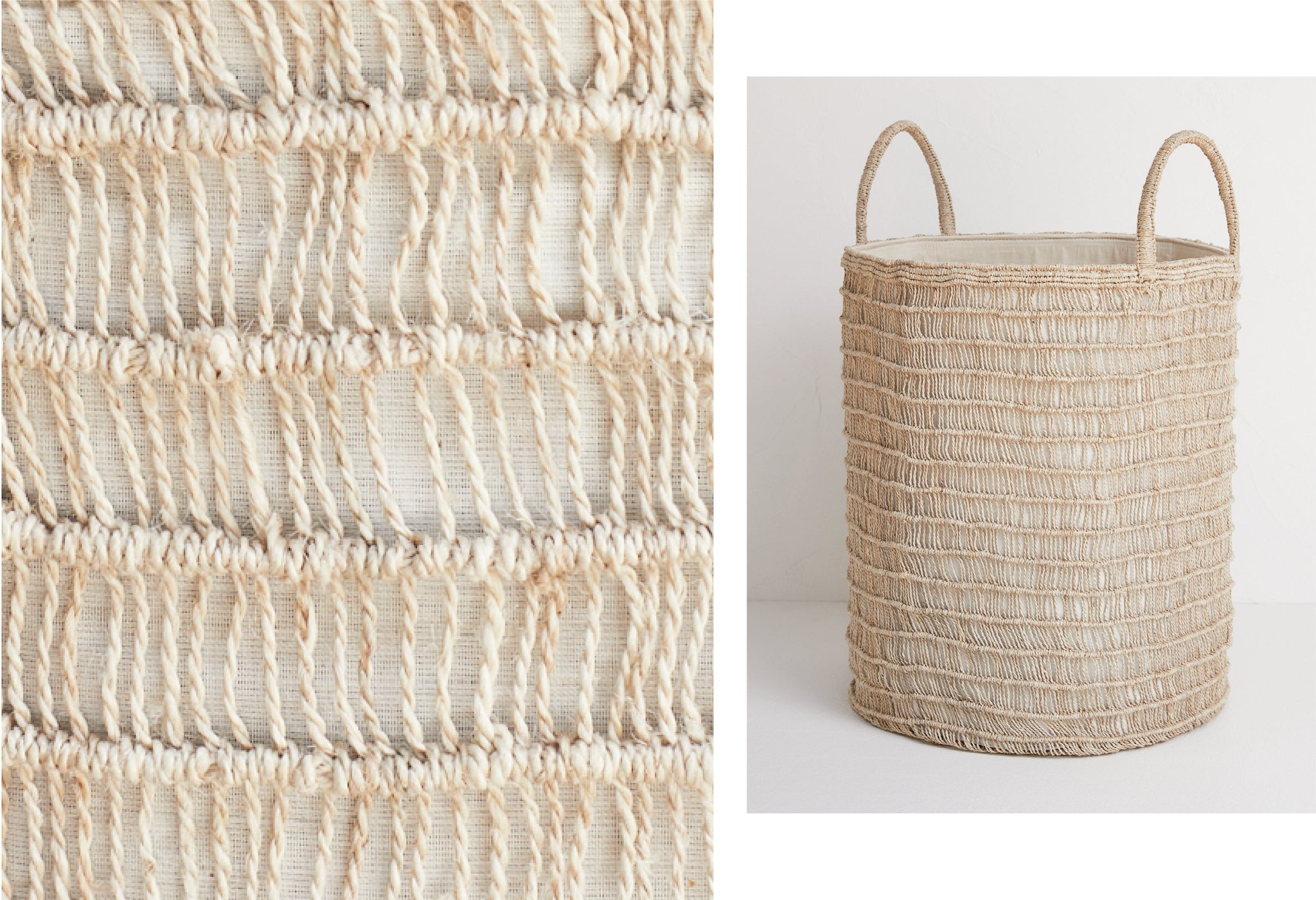 Laina basket hand twisted jute baskets natural jute 