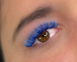 Blue Neon Eyelashes