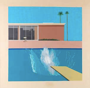 David Hockney A Bigger Splash, 1967 - acrylic on canvas 96x96 in.