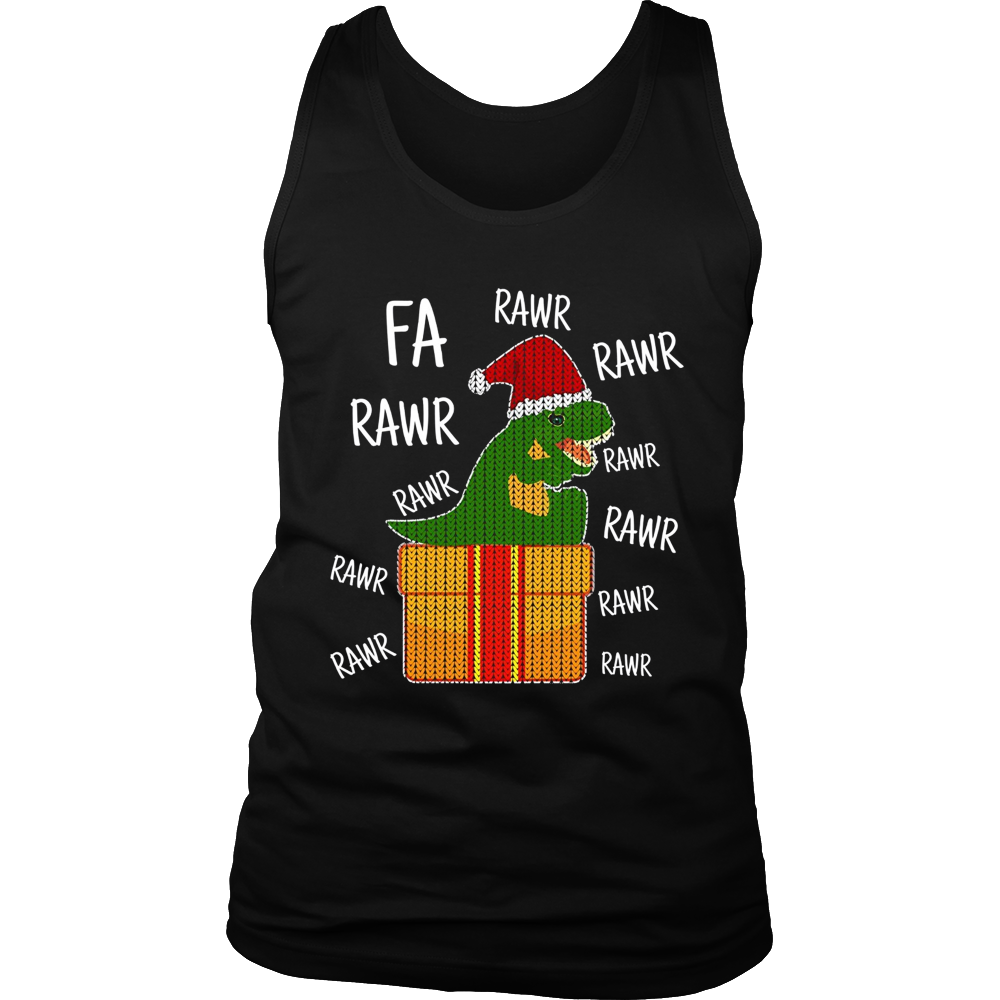 UGLY CHRISTMAS SWEATER SHIRT T REX FA RAWR Funny X MAS Gift