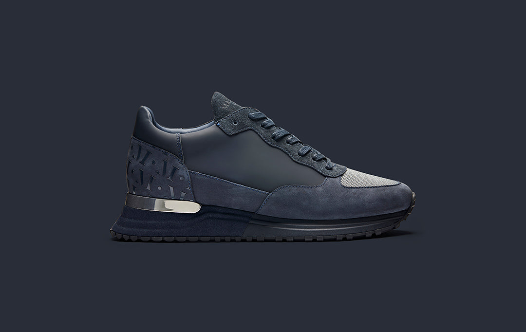 mallet navy trainers