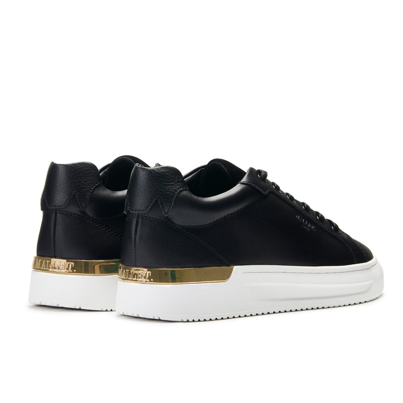 mallet trainers black and gold
