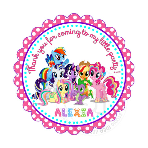 my little pony thank you tags