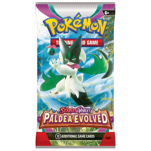 Golden Discs Toys Pokémon Trading Card Game Scarlet & Violet 2 Paldea Evolved Booster Pack [Toys]