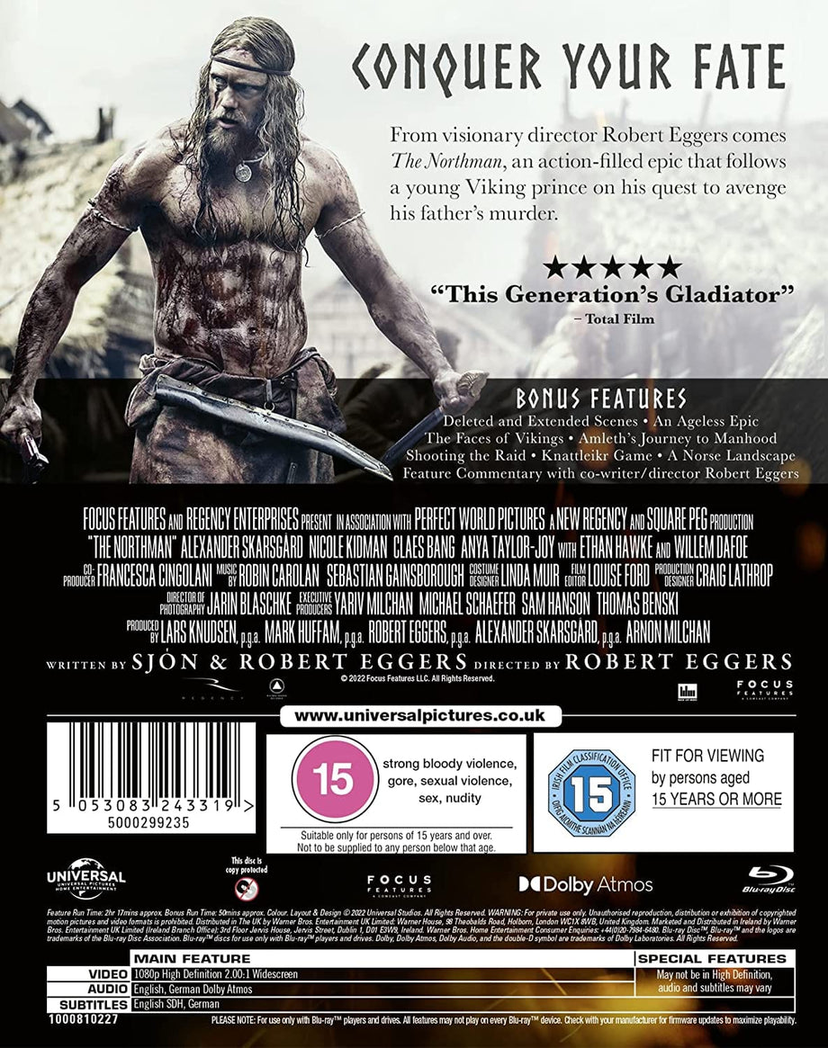 the northman blu ray