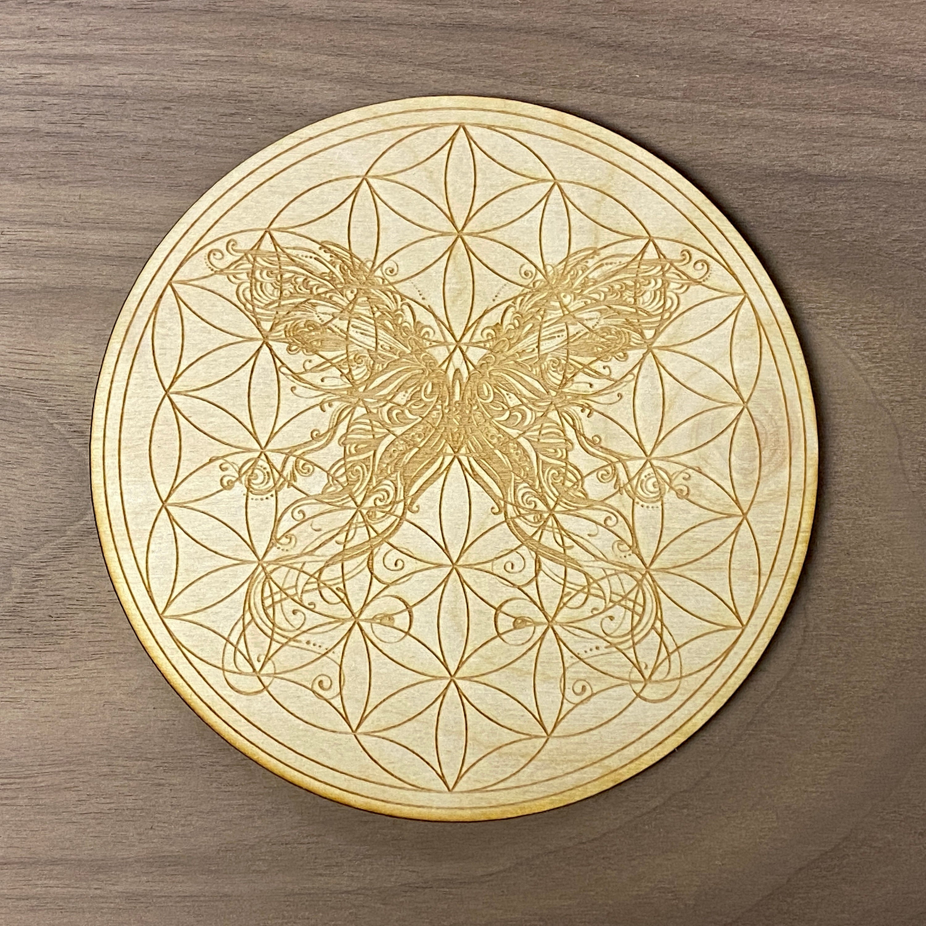 Butterfly FLOWER of Life Crystal Grid