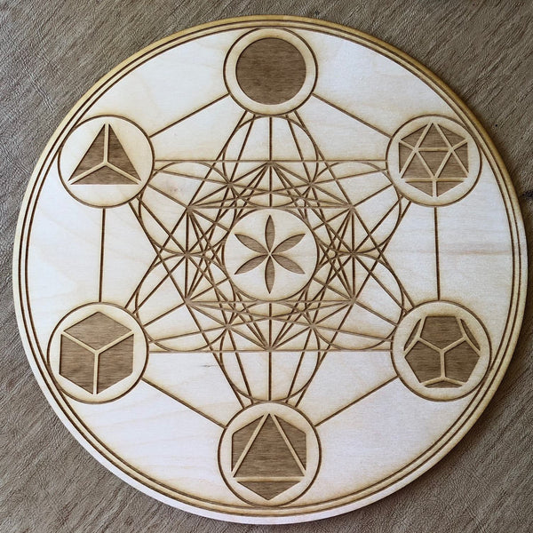 Metatron's Cube Crystal Grid - Platonic Solids – Zen and Meow