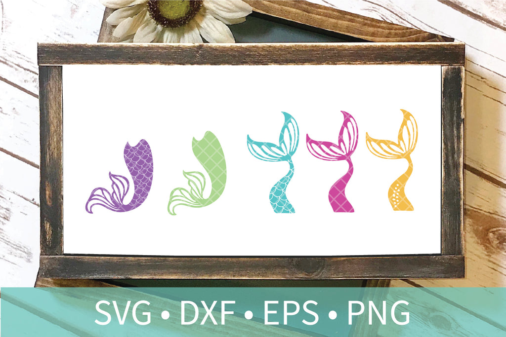 Download Mermaid Tail Fin Scales SVG DXF PNG Clipart File - Taylor ...