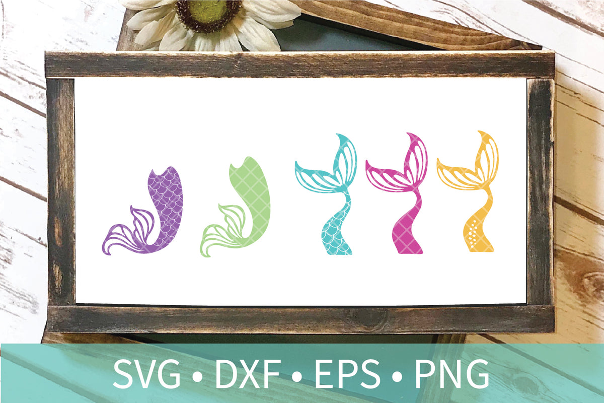 Download Mermaid Tail Fin Scales SVG DXF PNG Clipart File - Taylor ...