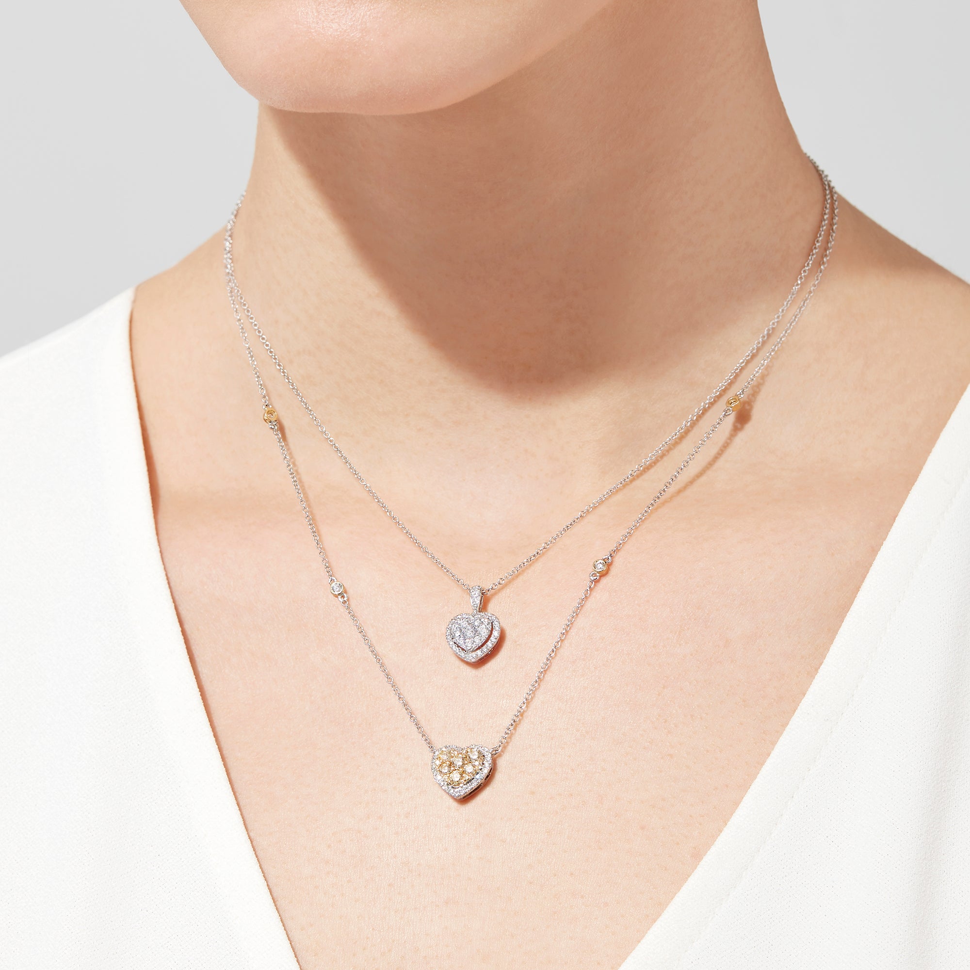 effy diamond heart necklace