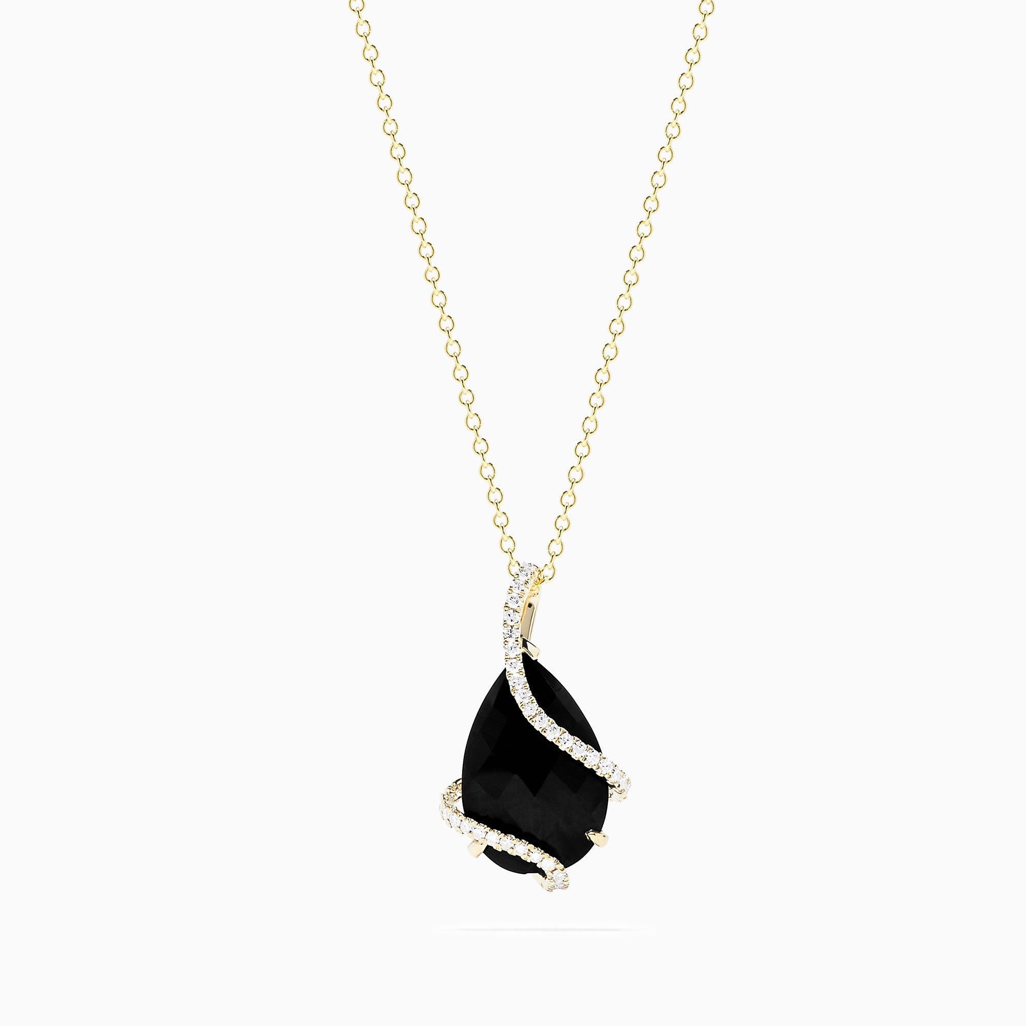 onyx diamond necklace