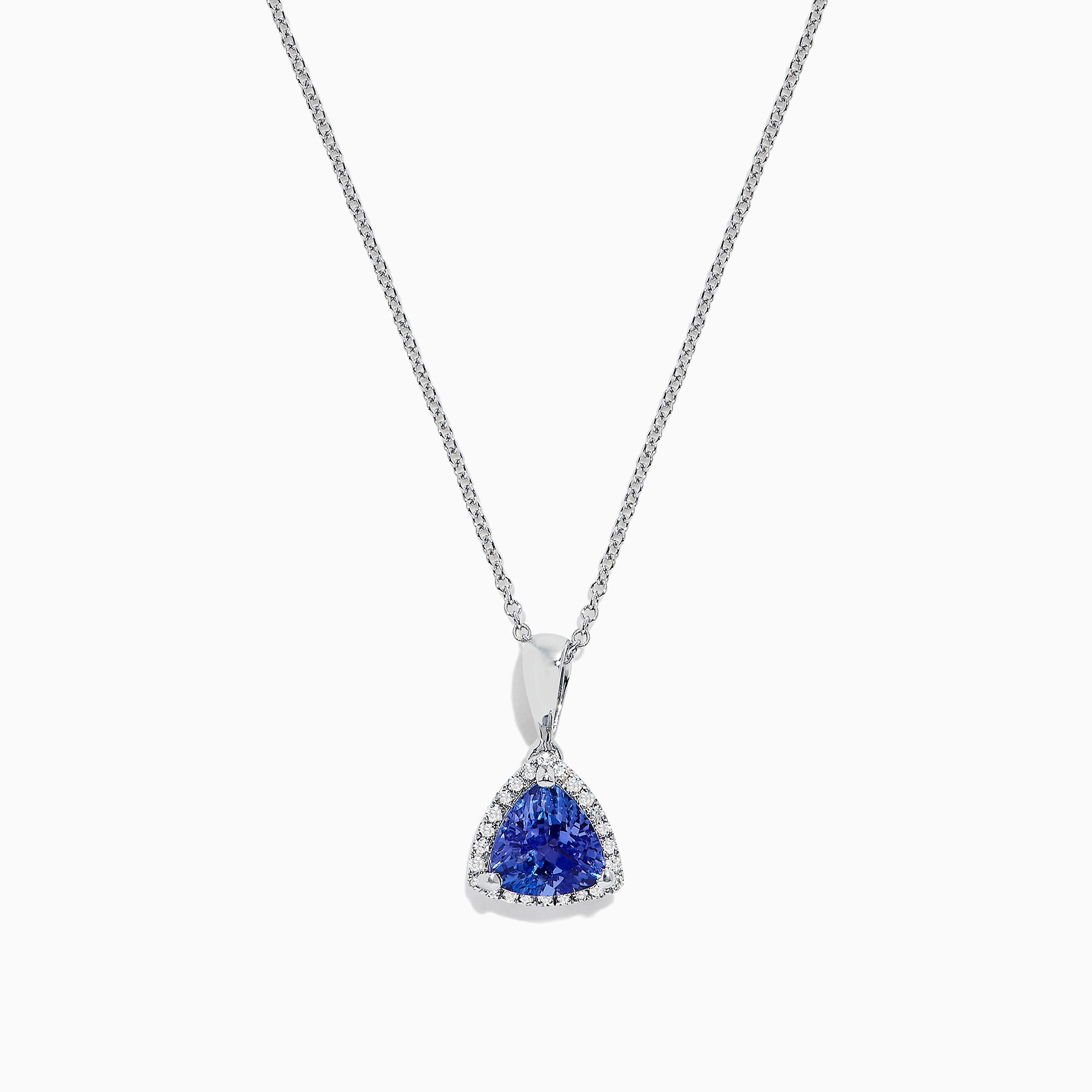 14k white gold tanzanite necklace