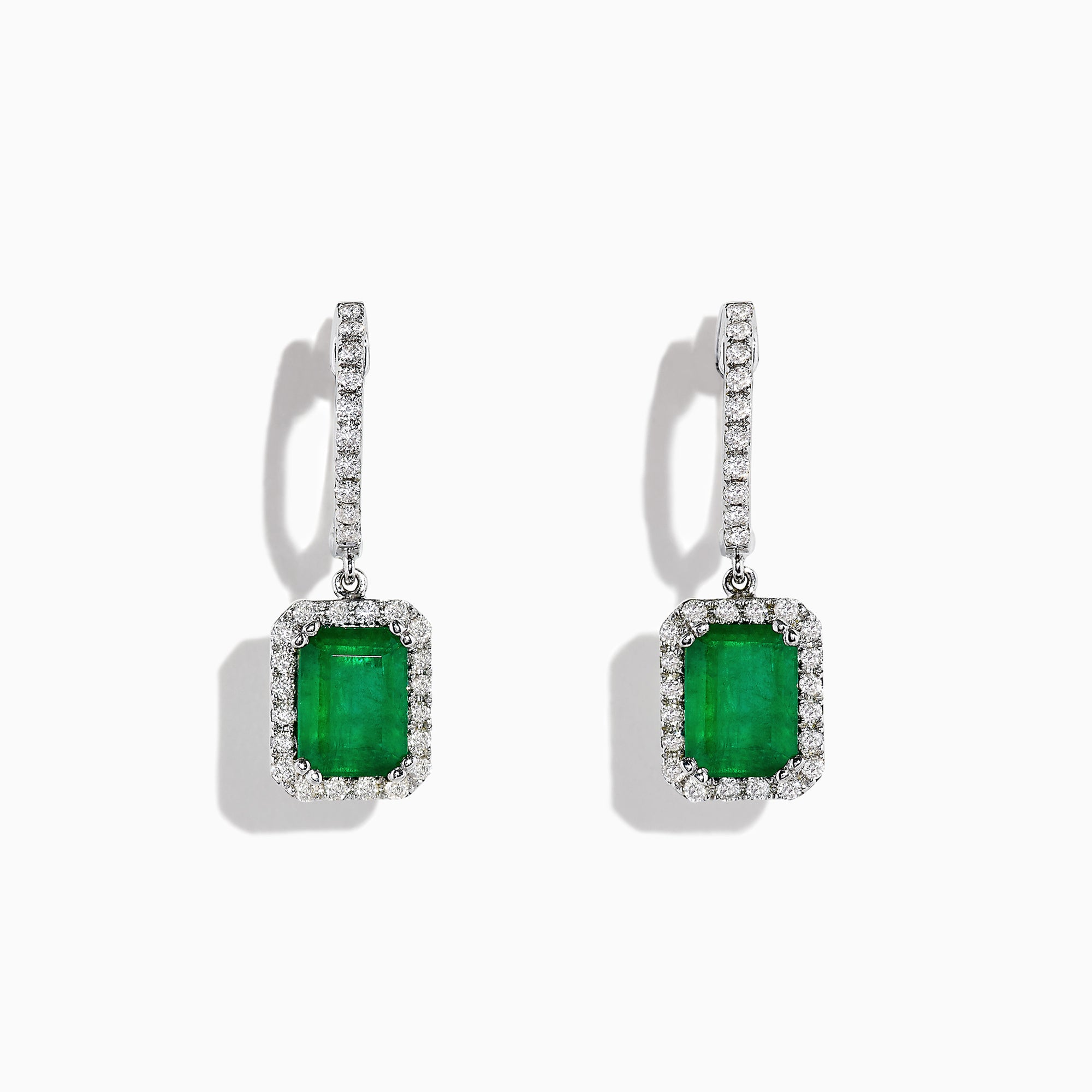 effy emerald and diamond earrings