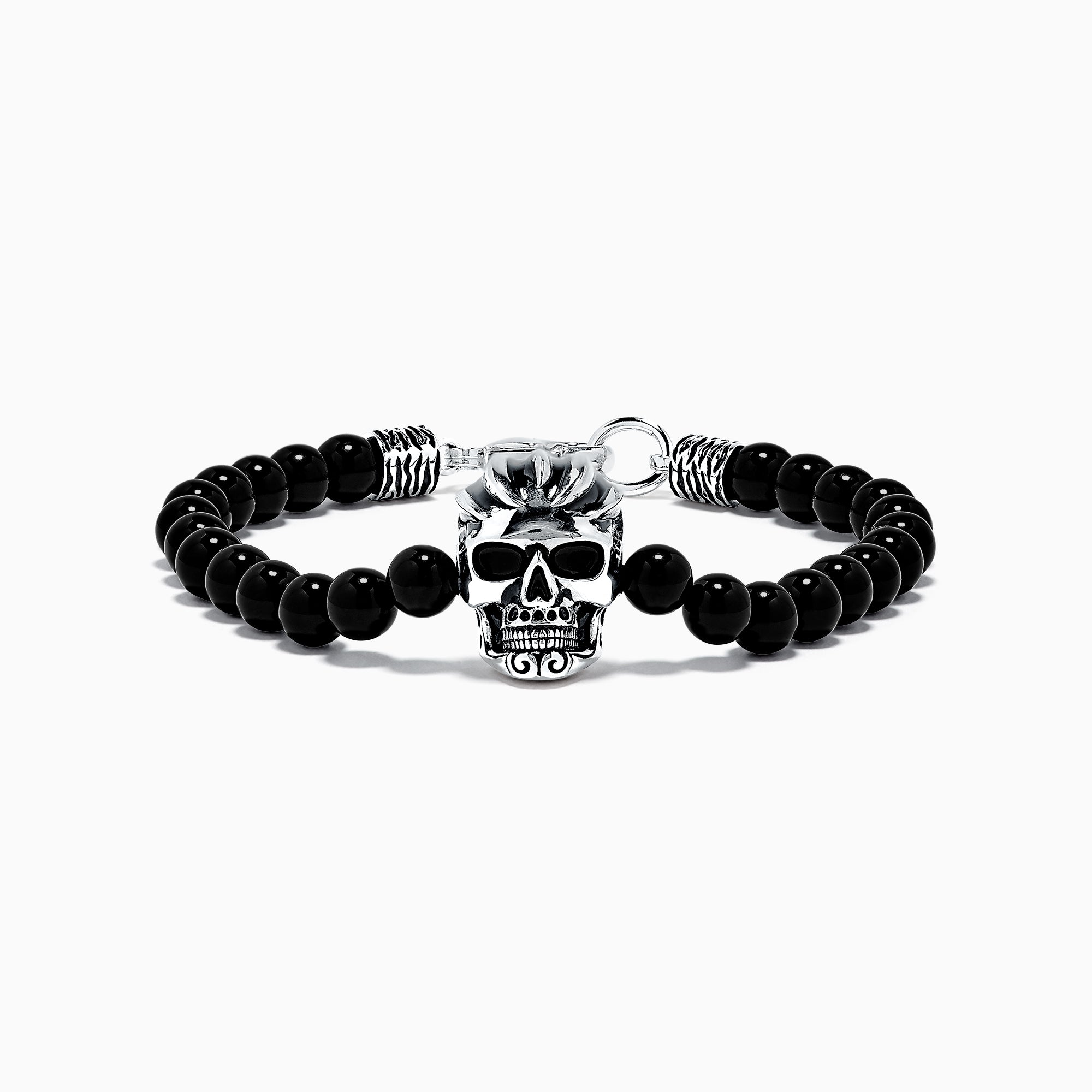 onyx skull bracelet