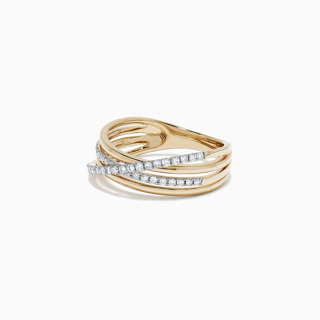 Effy D'Oro 14K Yellow Gold Diamond Ring, 0.29 TCW | effyjewelry.com