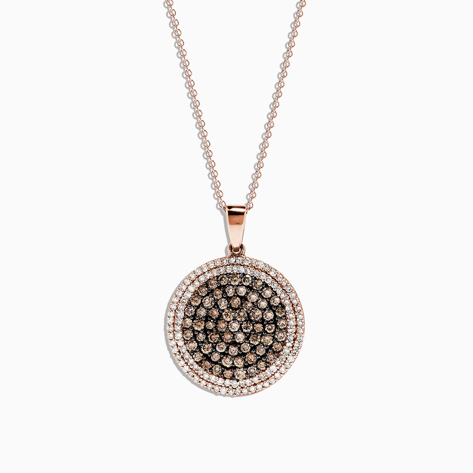 effy diamond disc pendant necklace