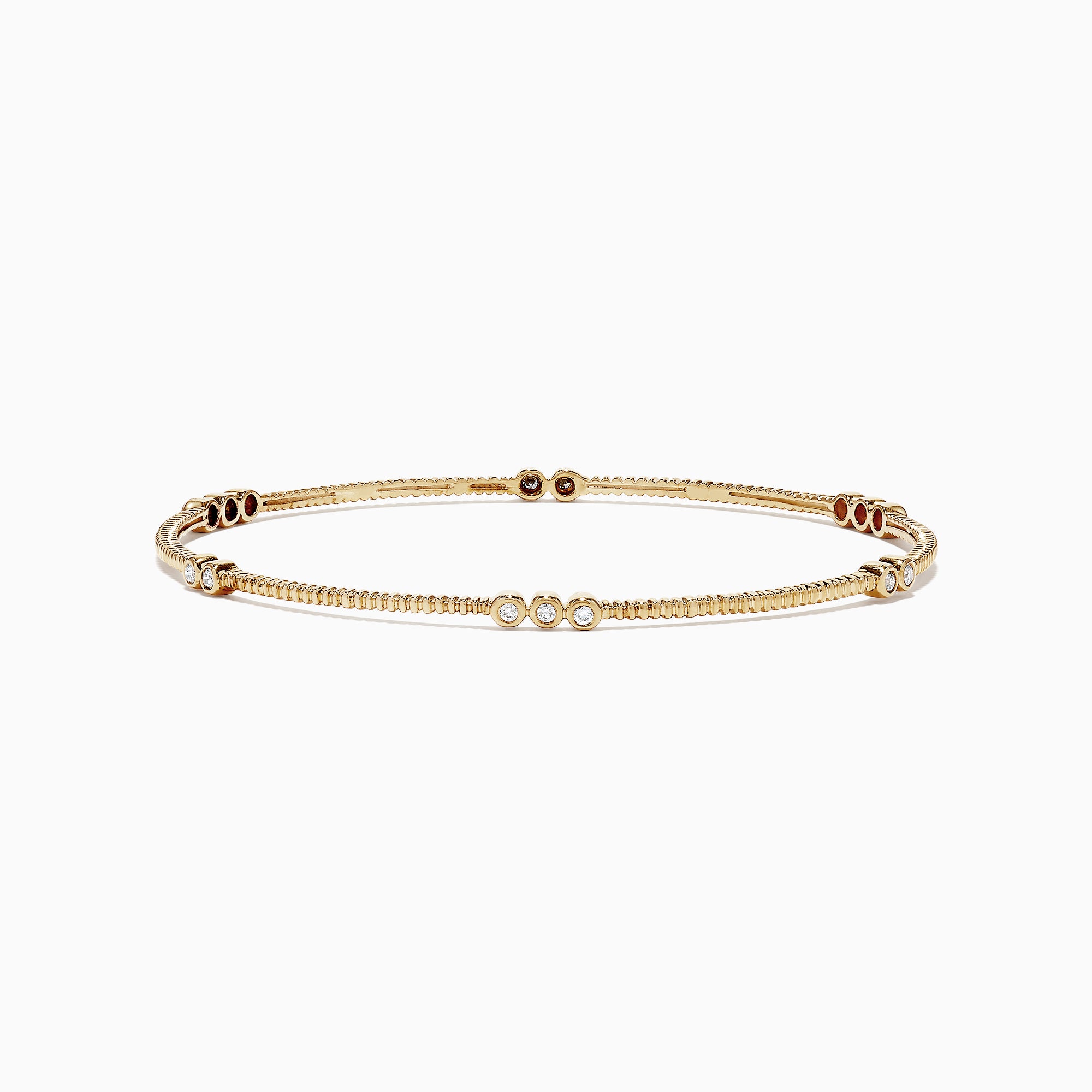 Effy 14K Yellow Gold Diamond Bangle, 0.29 TCW | effyjewelry.com