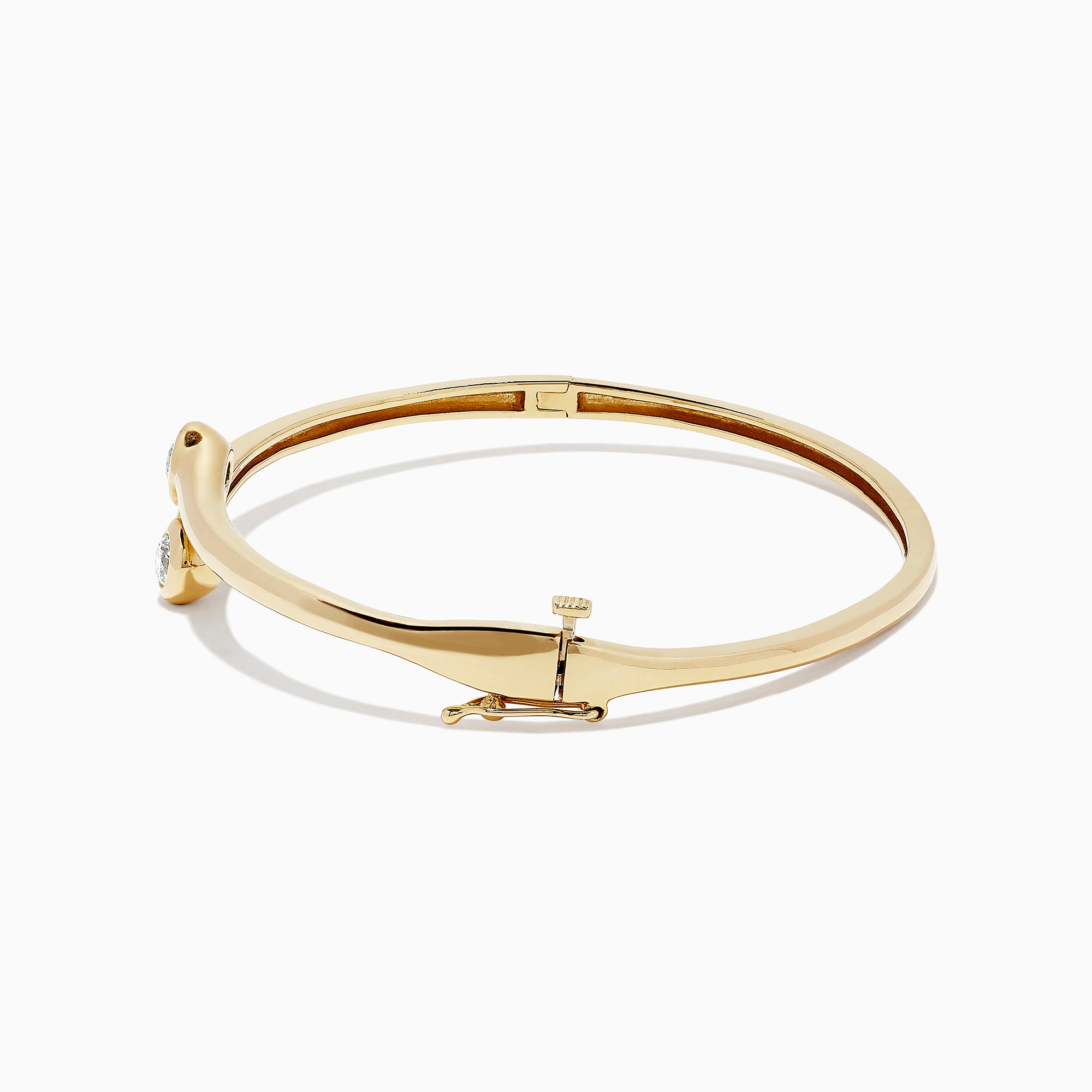 Effy D'Oro 14K Yellow Gold Diamond Two-Of-Us Bangle, 0.39 TCW ...