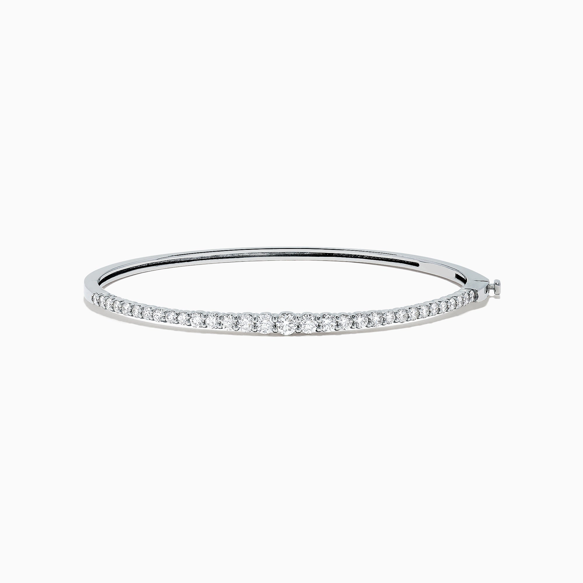 Effy Pave Classica 14K White Gold Diamond Bangle, 1.38 TCW ...