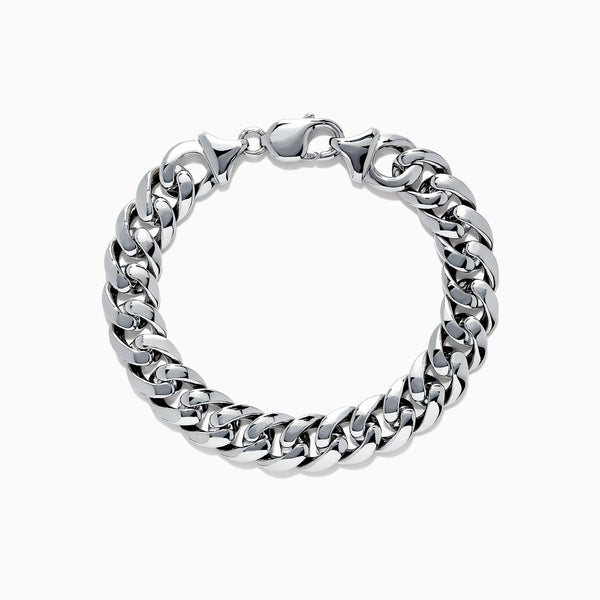 Effy Men's Sterling Silver Cuban Link Bracelet | effyjewelry.com