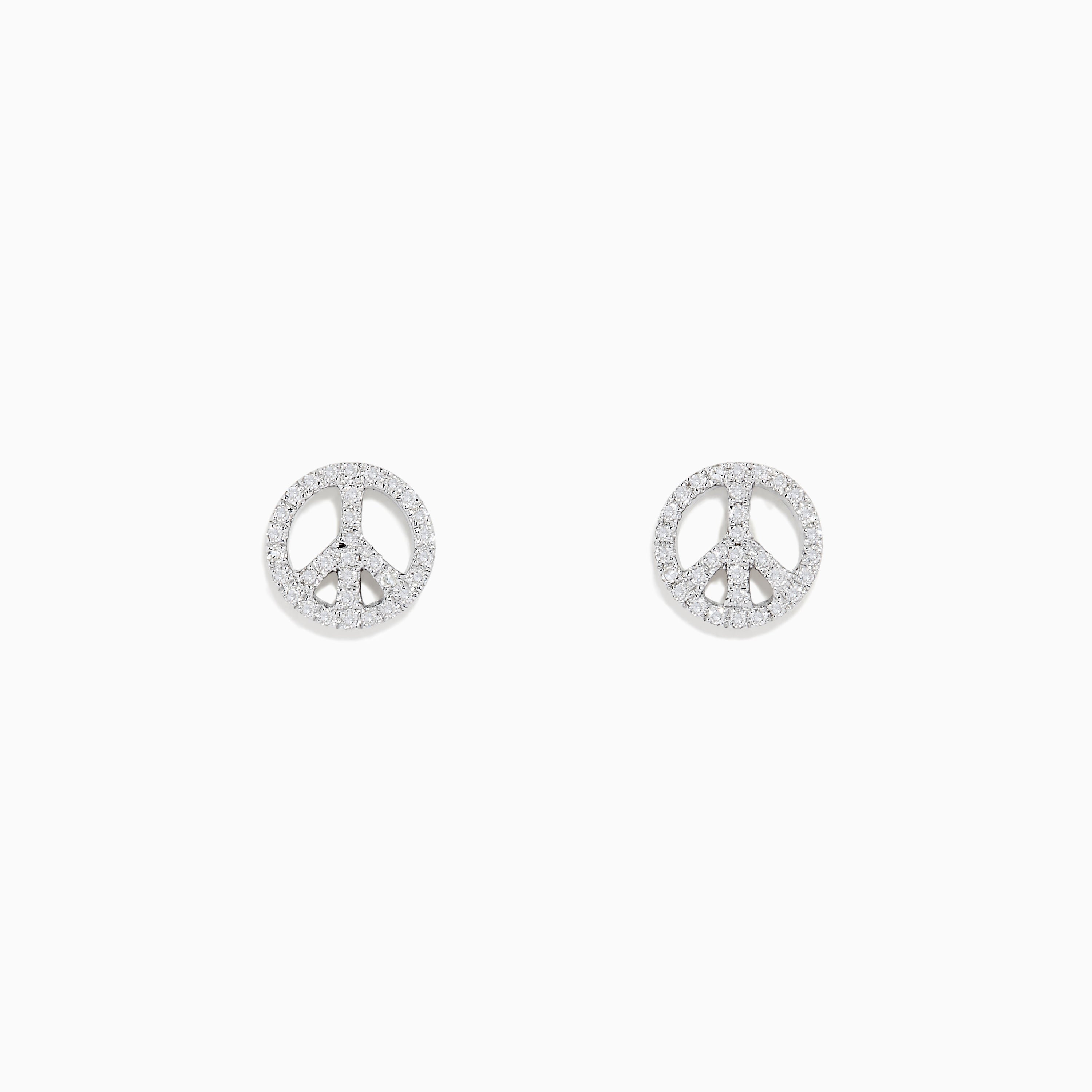 effy sterling silver diamond earrings