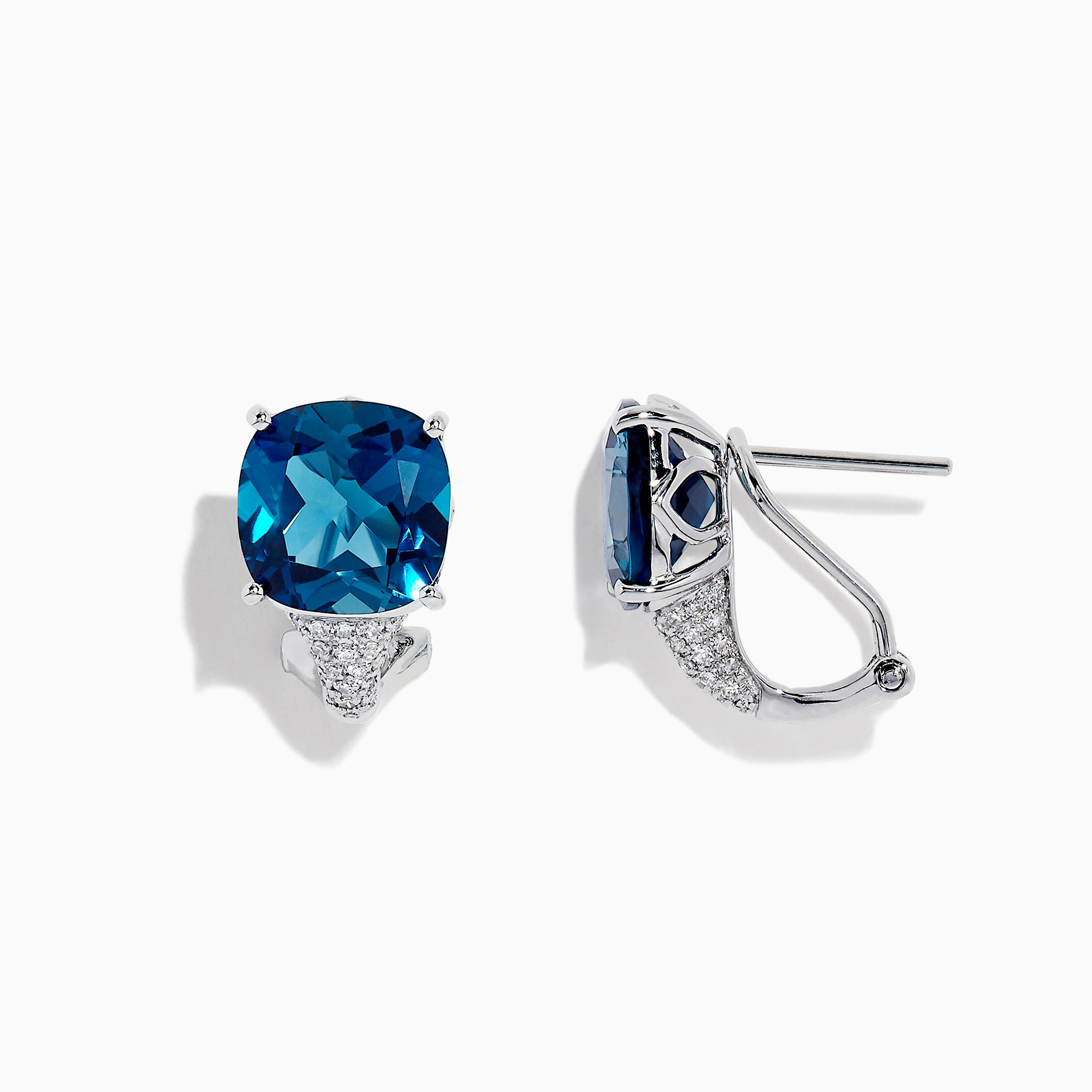 dark blue topaz earrings