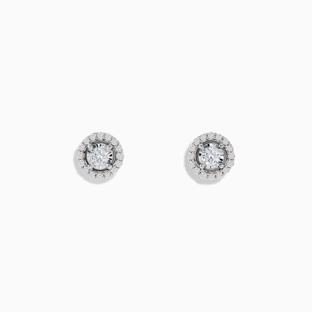 独創的 エフィー レディース ピアス イヤリング アクセサリー Sterling Silver Diamond Earrings - 0.25 ctw White mandhucollege