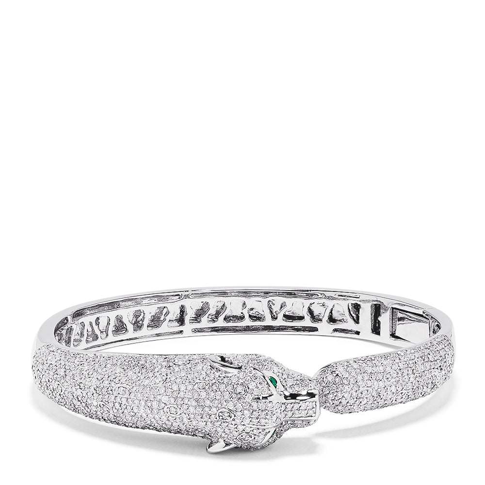 diamond panther bracelet