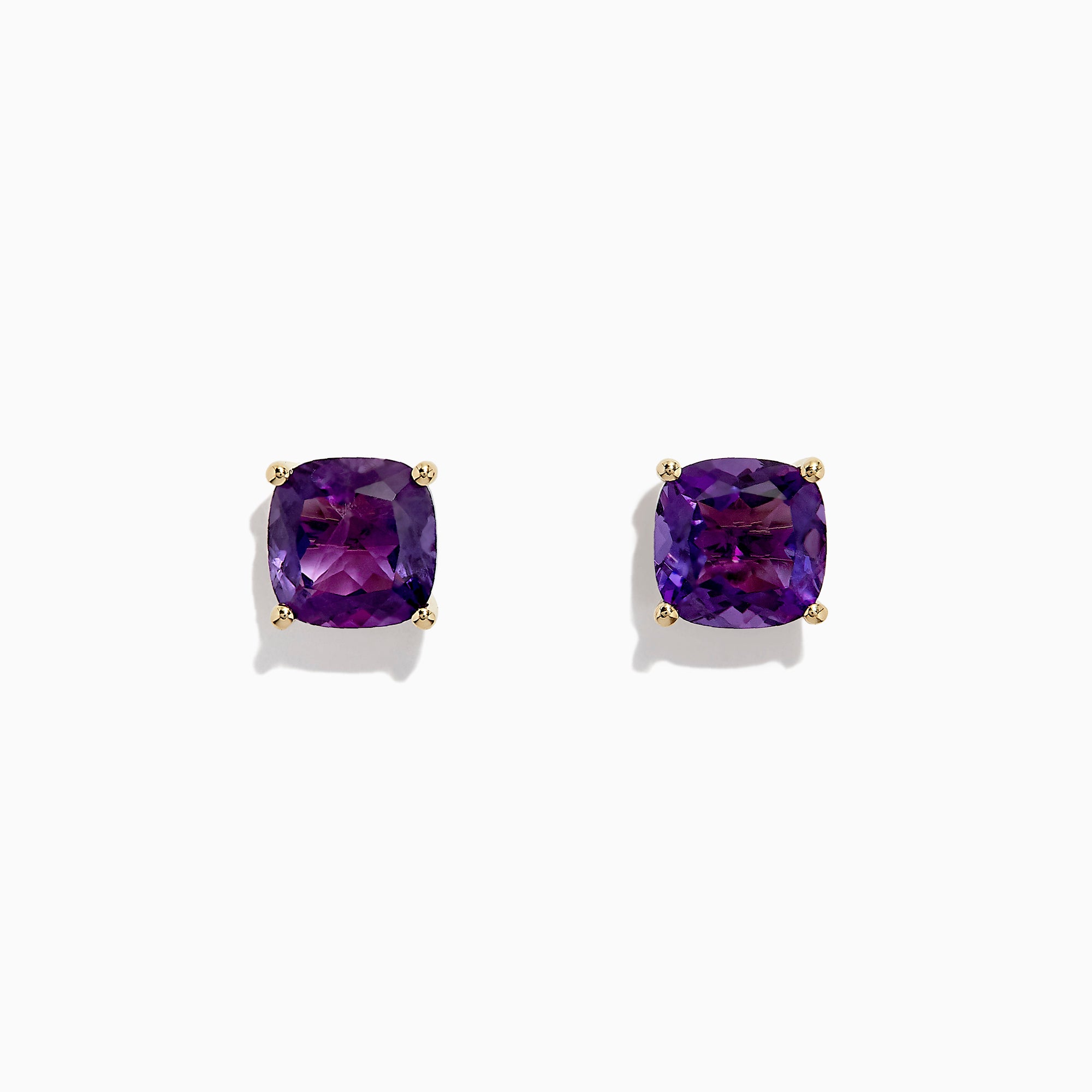 14k gold amethyst earrings