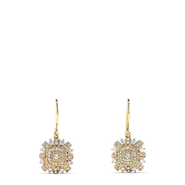 Effy 14K Yellow Gold Diamond Earrings, 0.72 TCW | effyjewelry.com